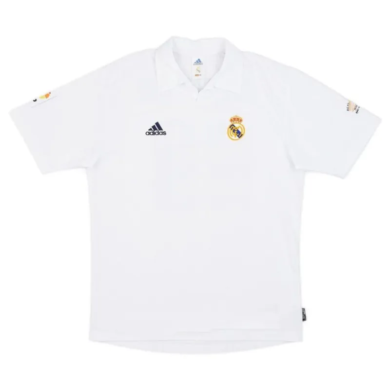 Maillot rétro de Zidane  pour le Real Madrid, domicile 2002/03 - Blanc