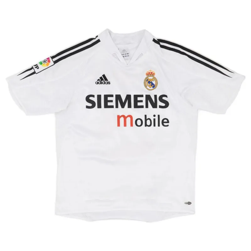 Maillot rétro de Beckham  pour le Real Madrid, domicile 2004/05 - Blanc