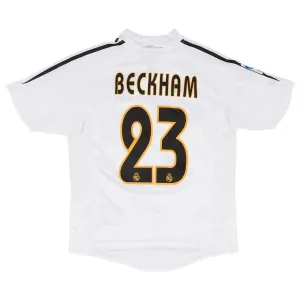 Beckham Real Madrid Retro Jersey 2004/05 Home - White