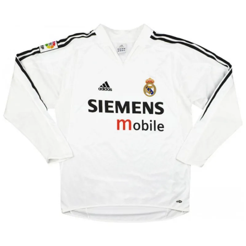 Camisa retro de Beckham  del Real Madrid, local 2004/05 - Blanca
