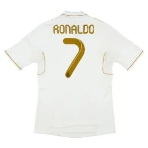 Cristiano  Ronaldo Real Madrid Retro Jersey 2011/12 Home - White