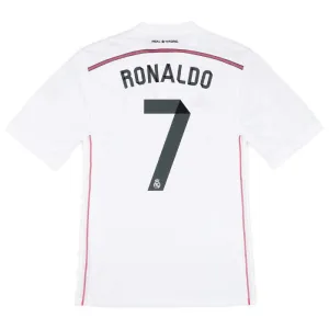 Cristiano  Ronaldo Real Madrid Retro Jersey 2014/15 Home - White