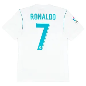 Cristiano  Ronaldo Real Madrid Retro Jersey 2017/18 Home - White