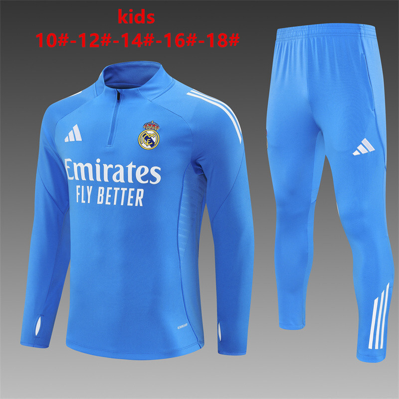 Real Madrid 2025/26 Ensemble Sport Enfant bleu
