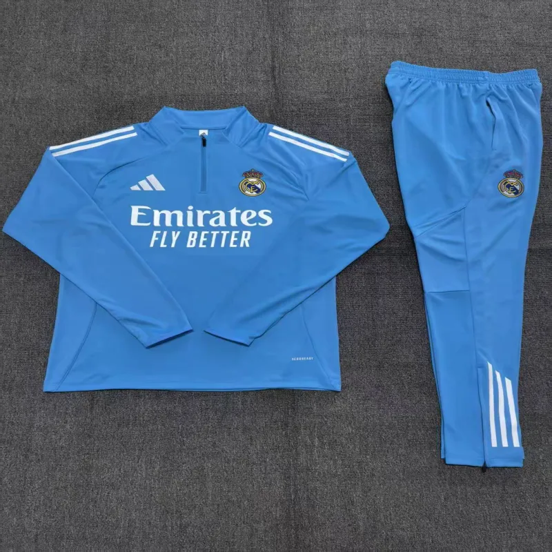 Real Madrid 2025/26 Ensemble Sport Enfant bleu