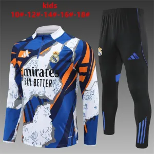 Real Madrid 2025/26 Kids Sports Set white blue