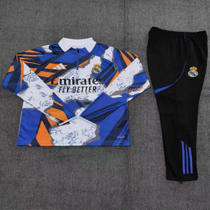 Real Madrid 2025/26 Kids Sports Set white blue
