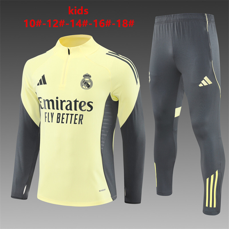 Real Madrid 2025/26 Conjunto Deportivo Infantil amarillo