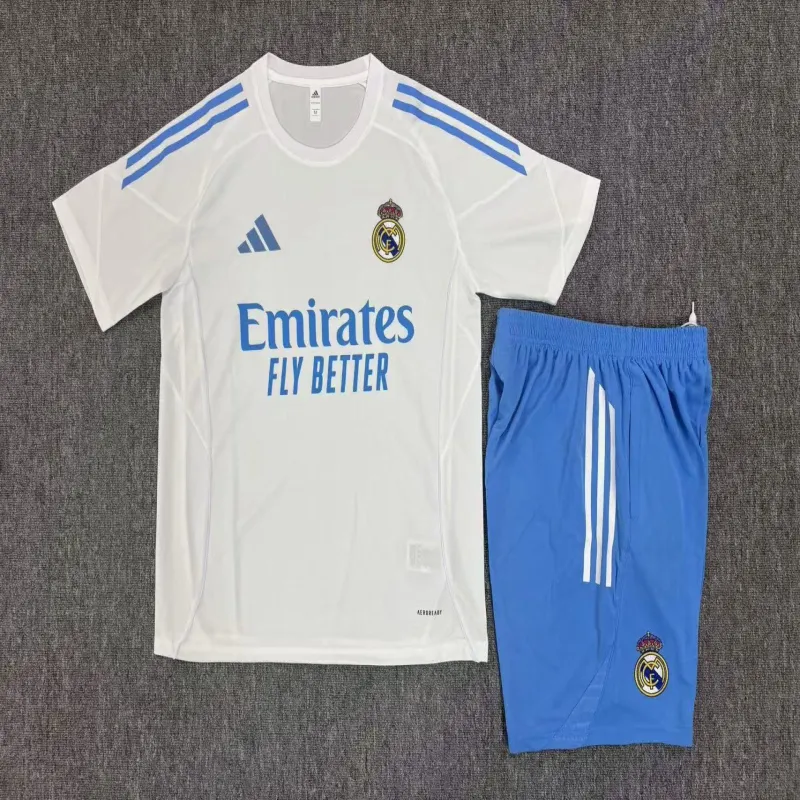 Real Madrid 2025/26 Kids Training Set white