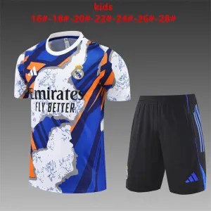 Real Madrid 2025/26 Kids Training Set white blue