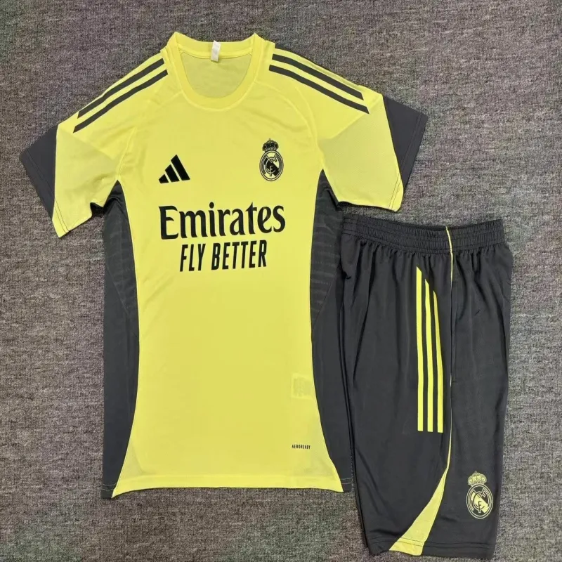 Real Madrid 2025/26 Ensemble Entraînement Enfan jaune