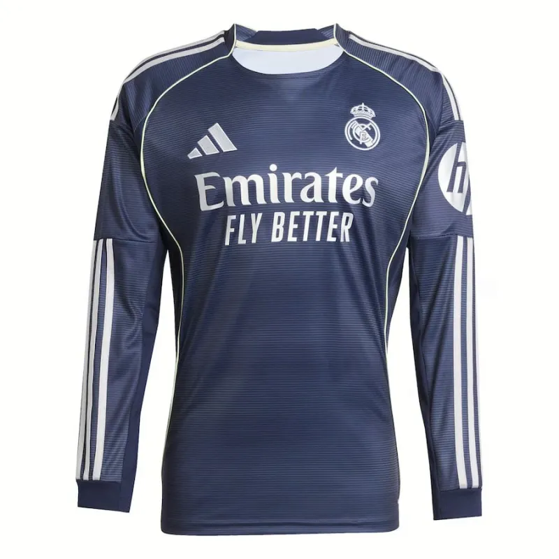 Real Madrid Away Long Sleeve Jersey 2025/26