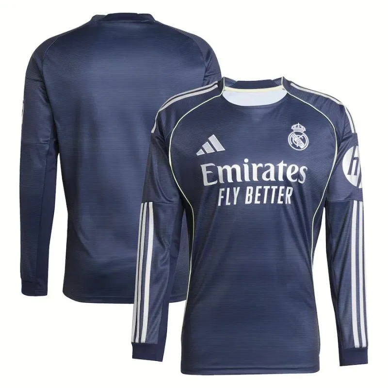 Real Madrid Away Long Sleeve Jersey 2025/26
