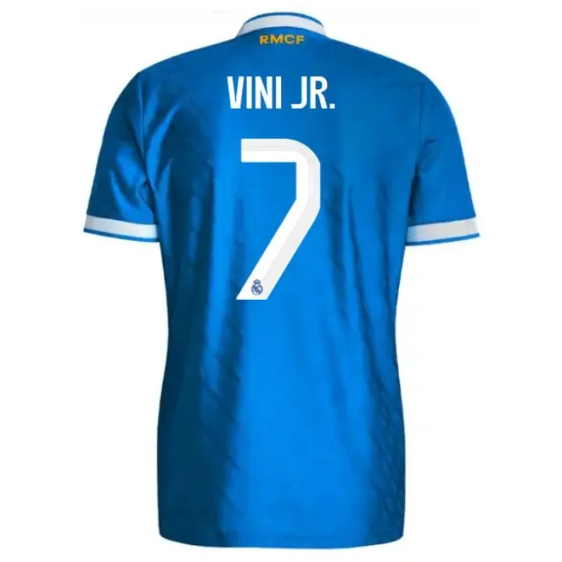 Real Madrid VINI JR 2025/26 Drittes Kinder-Kit – Blau