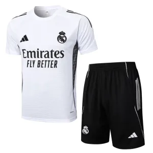 Real Madrid 2025/26 Training Jersey + Shorts - White