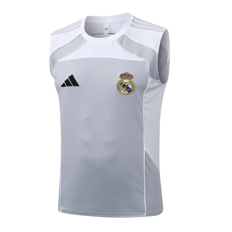 Real Madrid 2025/26 Shorts and Vest Set - Grey