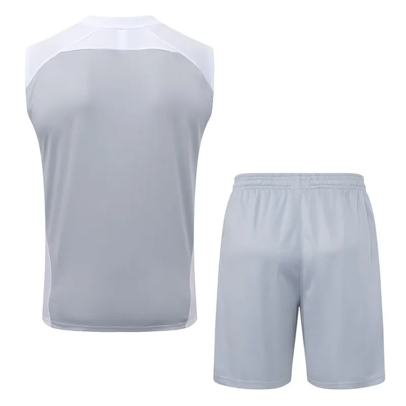 Real Madrid 2025/26 Shorts and Vest Set - Grey