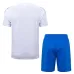 Real Madrid Trainingsshirt + Shorts 2025/26 - Weiß/Blau