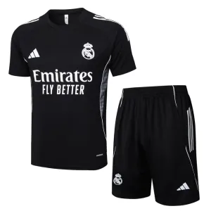 Real Madrid 2025/26 Training Jersey + Shorts - Black