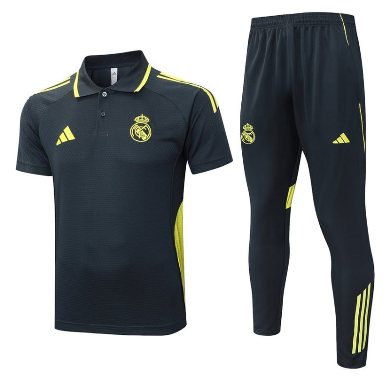 Polo Sportiva Real Madrid 2025/26 - Nero/Giallo