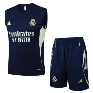 Real Madrid 2025/26 Shorts & Vest Set - Dark Blue