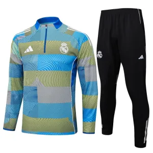Real Madrid 2025/26 Tracksuit - Blue/Green
