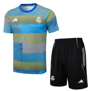 Real Madrid 2025/26 Training Jersey + Shorts - Blue/Green