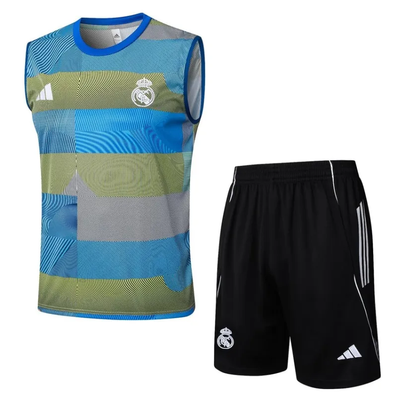 Set Pantaloncini & Canotta Real Madrid 2025/26 - Blu/Verde