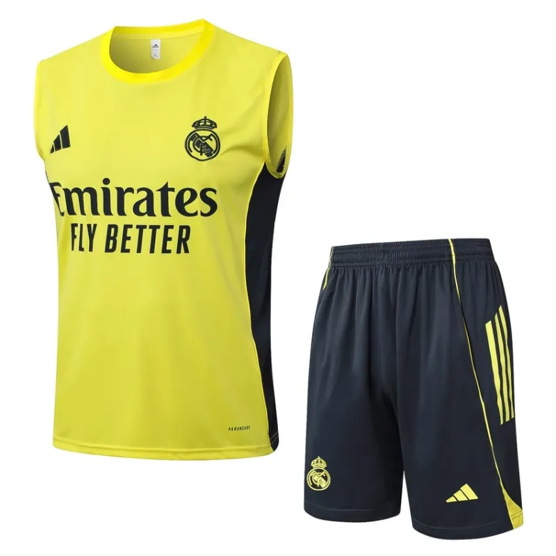 Set Pantaloncini & Canotta Real Madrid 2025/26 - Giallo