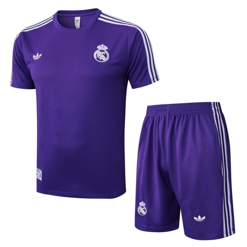 Real Madrid Trainingsshirt + Shorts 2025/26 - Lila