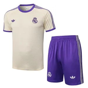 Real Madrid 2025/26 Training Jersey + Shorts - Beige