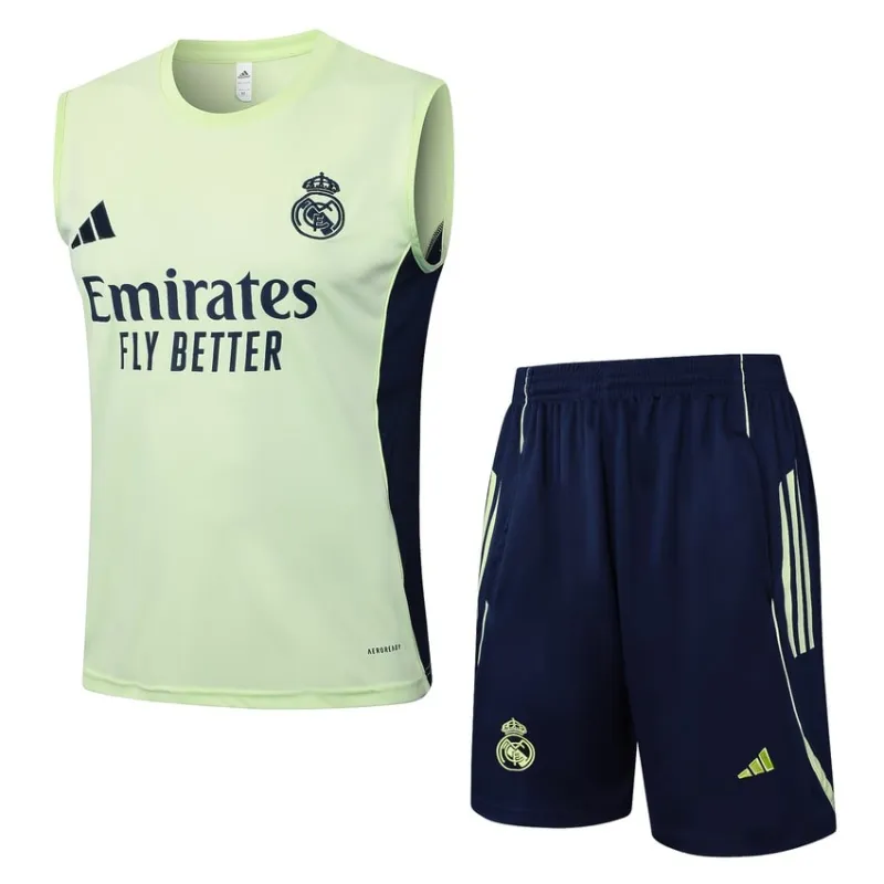 Ensemble Short & Débardeur Real Madrid 2025/26 - Vert Clair