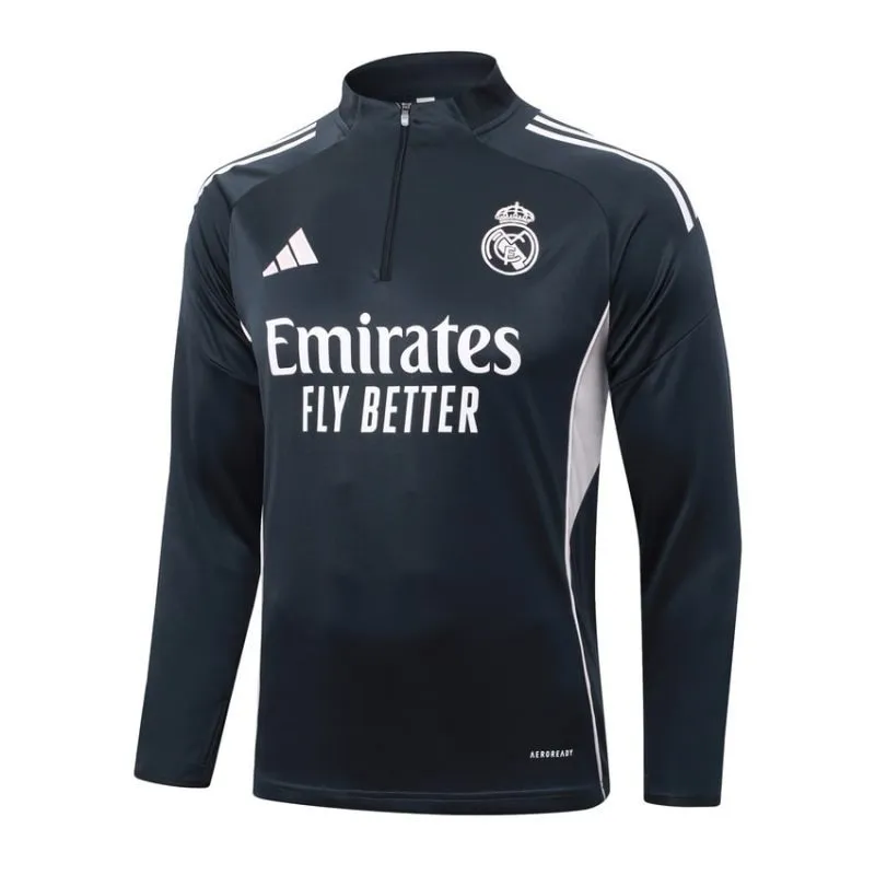 Real Madrid 2025/26 Tracksuit - Dark Gray