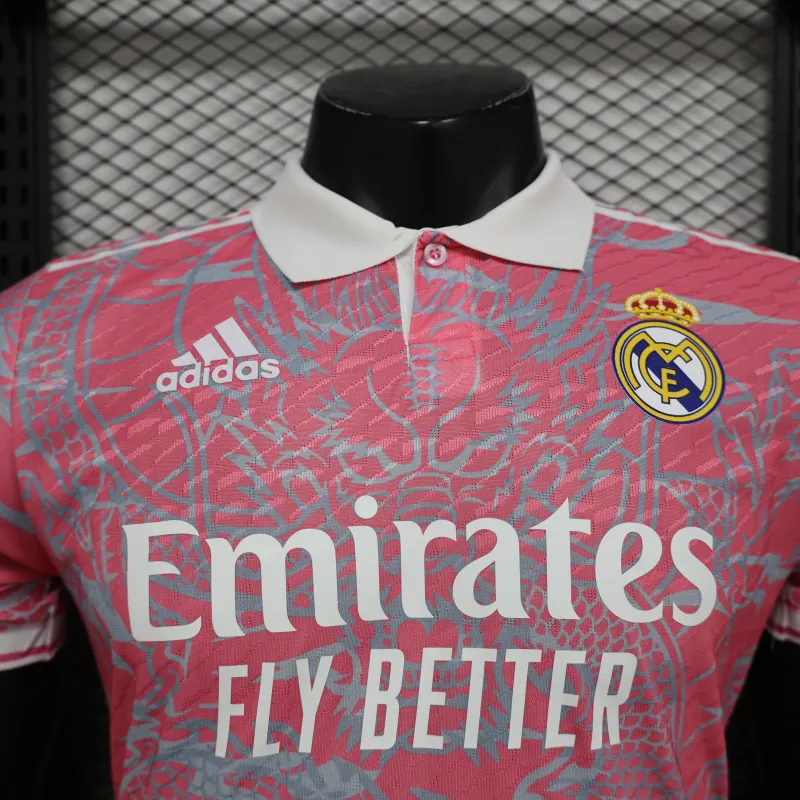 Real Madrid 2025/26 Dragon Edition Player Jersey - Pink