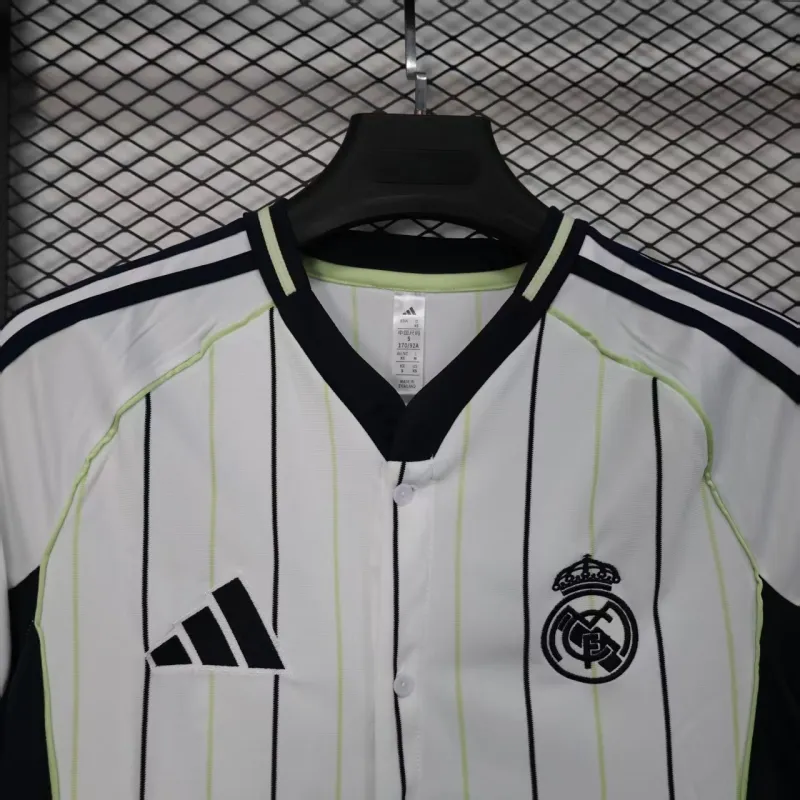 Real Madrid Maillot de Joueur Édition Baseball 2025/26 - Blanc