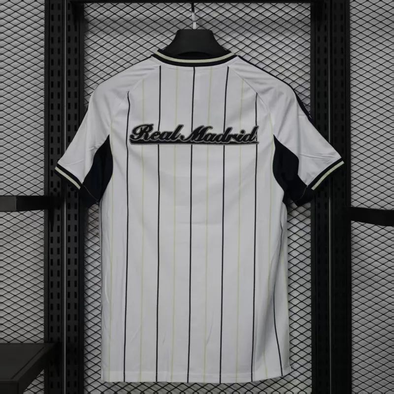 Real Madrid Maillot de Joueur Édition Baseball 2025/26 - Blanc