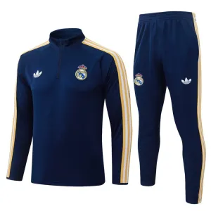 Real Madrid 2026/27 Tracksuit Dark Blue