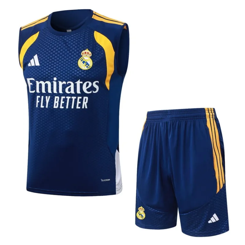 Conjunto Chaleco Real Madrid 2026/27 Azul Oscuro