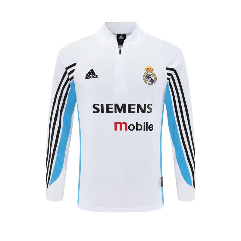 Real Madrid 2003/04 Vintage Sportbekleidung Weiß