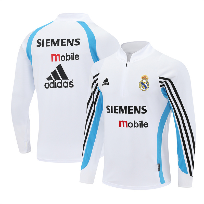 Real Madrid 2003/04 Vintage Sportbekleidung Weiß