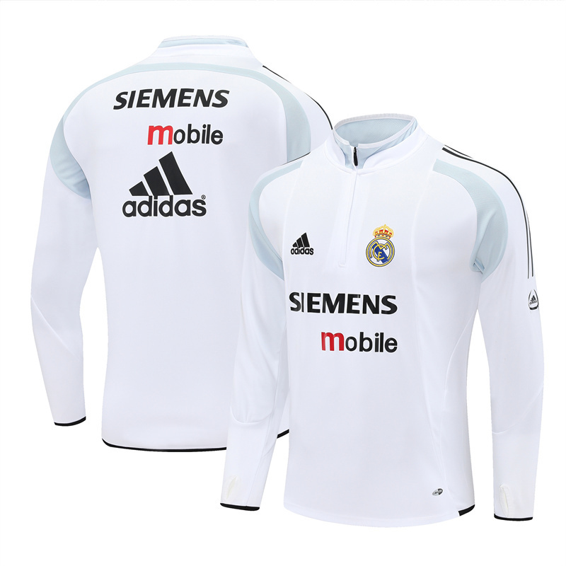 Real Madrid 2004/05 Vintage Sportbekleidung Weiß