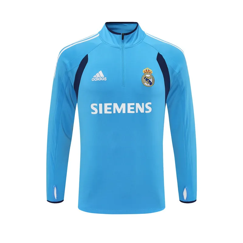 Real Madrid 2005/06 Vintage Sportbekleidung Hellblau