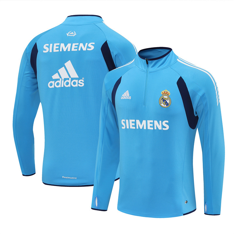 Real Madrid 2005/06 Vintage Sportbekleidung Hellblau