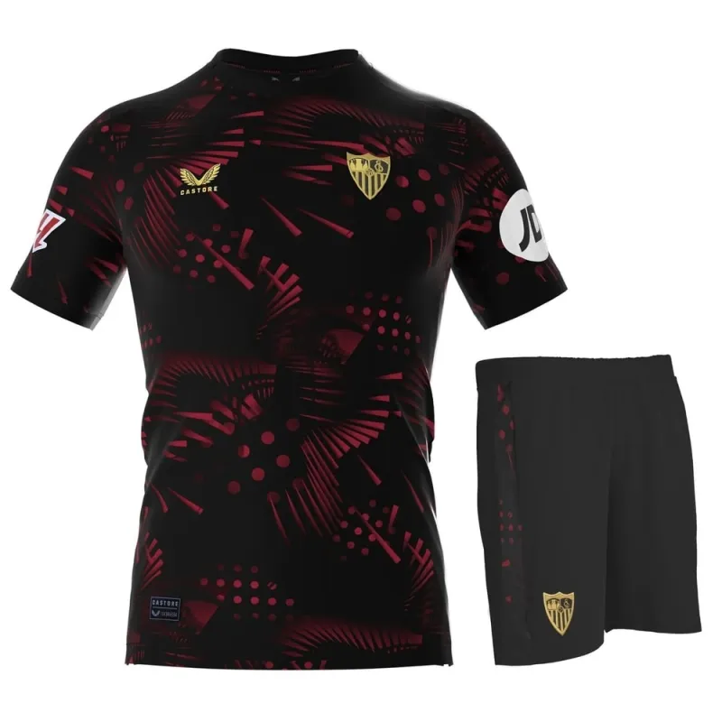 Séville 2024/25 Maillot Third Enfant avec Short - Noir