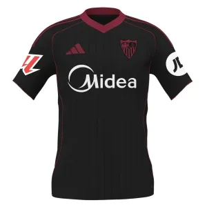 Sevilla 2025/26 Third Kids' Jersey - Black
