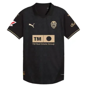 Valencia 2024/25 Away Players' Jersey - Black