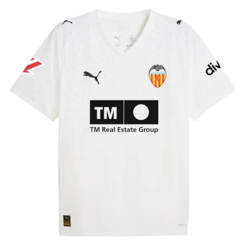 Valencia 2025/26 Kinder-Heimtrikot - Weiß