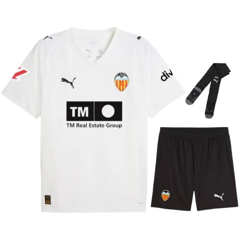 Set di maglia bambini in casa del Valencia 2025/26 - Bianco