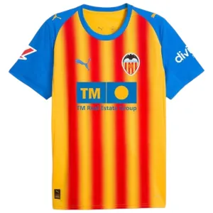 Valencia 2025/26 Third Women's Jersey - Yellow/Blue/Red