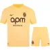 Mónaco 2025/26 Tercera Camiseta Infantil + Pantalón Corto - Amarilla